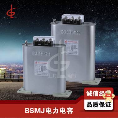 上海威斯康BSMJ0.45-40-3低压自愈式电容器三相/单相BSMJ0.4-40-3 