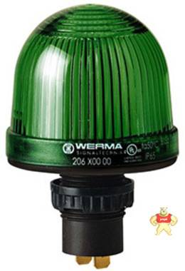 代理伟马WERMA  发光信号警示灯-面板开孔安装型 206 100 00 现货 议价为准 广州纳铁福工业 