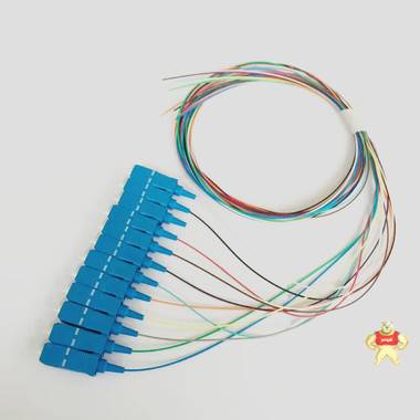 束状尾纤，SC尾纤，12芯SC1.2米束状尾纤，12芯束状尾纤 