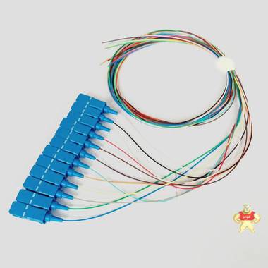 束状尾纤，SC尾纤，12芯SC1.2米束状尾纤，12芯束状尾纤 