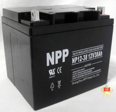 耐普蓄电池NPP NP12-38 12V38AH 耐普铅酸免维护蓄电池特价销售 可耐阳光科技 
