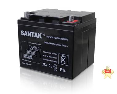 山特蓄电池SANTAK蓄电池6GFM38（12V38AH/20HR）现货供应 可耐阳光科技 