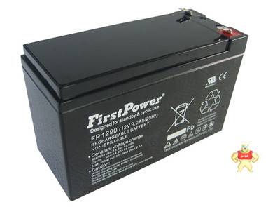 一电蓄电池 FP1290 FirstPower蓄电池12V9AH现货直销 质量保证 可耐阳光科技 