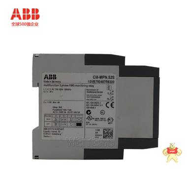 ABB相序继电器CM-MPN.52S三相监视器3*350-580V AC 0.01-30S 