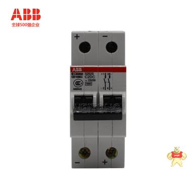 ABB直流空气开关S252S-C2DC小型断路器125/250VDC高分断型10KJA 