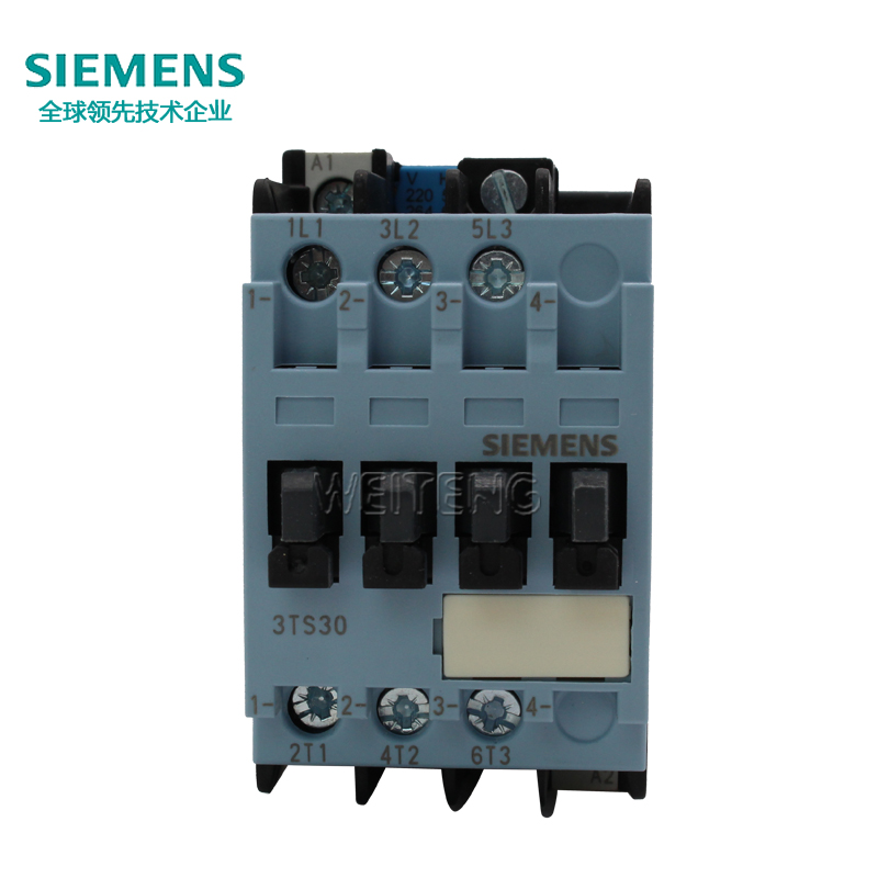 西门子3TS30 00-0X交流接触器220V机械行业4kW SIEMENS Ith=25A