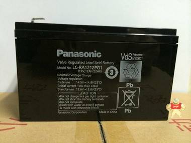 松下Panasonic LC-RA1212PG1/12V12AH蓄电池应急灯太阳能UPS/EPS 松下蓄电池,UPS电源蓄电池,松下蓄电池价格,LC-RA1212PG,通信电源蓄电池