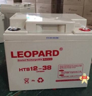 总代理LEOPARD 美洲豹免维护阀控密封型蓄电池HTS12-38 12V38AH 