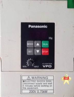 100%原裝日本松下變頻器 VFO  BFV00072GK    0.75KW /AC220V 