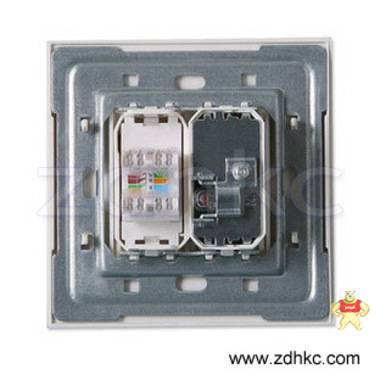 ABB 开关插座 由艺二位电视电话插座AU32444-WW 厦门市狄豪自动化设备有限公司 