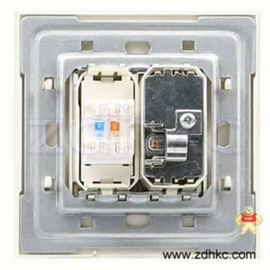ABB 开关插座 由艺香槟金二位电视电话插座AU32444-PGPG 厦门市狄豪自动化设备有限公司 