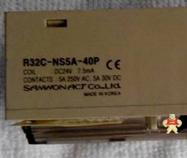 100%韓國三元IOLINK PLC 端子模塊R32C-NS5A-40P DC24V 7.5mA 