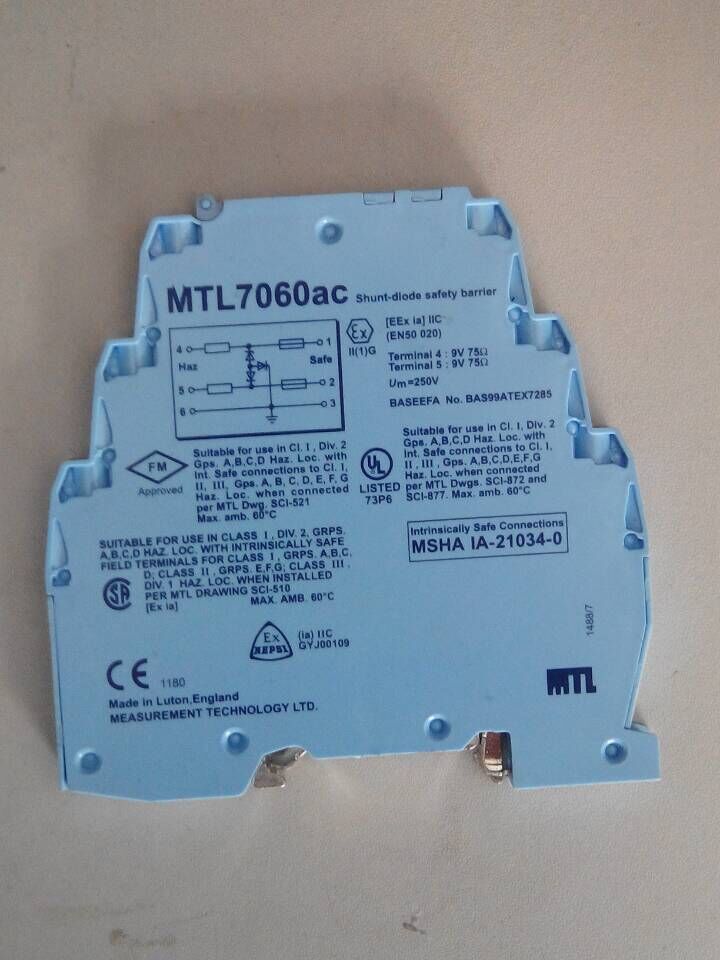 100%原装 英国MTL 安全栅 MTL7060ac 现货