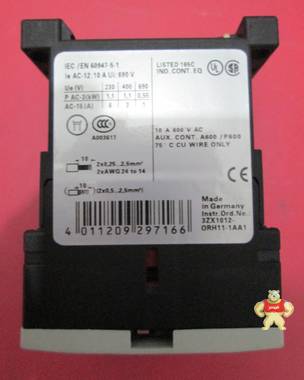 100%原装德国西门子接触器  3RH1131-1BB40  现货 