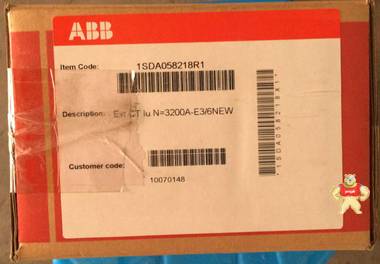 100%原裝ABB 互感器1SDA058218R1  Ext CT IU N=3200A-E3/6NEW 