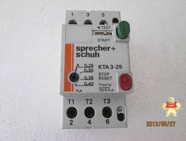 正宗原装瑞士Sprecher+Schuh 马达保护器 KTA3-25 现货供应 