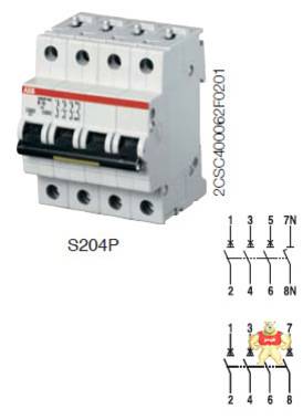 【ABB微型断路器】S204-C13; 10113688 厦门市狄豪自动化设备有限公司 