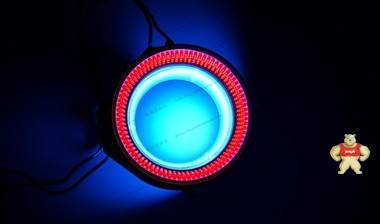 [二手]进口蓝、红双色LED环形组合光源 DC24/12V VPT-LDR-132B/R 