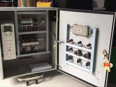 ABB变频器恒压供水控制柜 变频柜4KW一控二带工变频转换 陆工自动化 