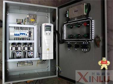 ABB变频器恒压供水控制柜 恒压供水供气3KW一控二带工变频转换 英威腾变频器 