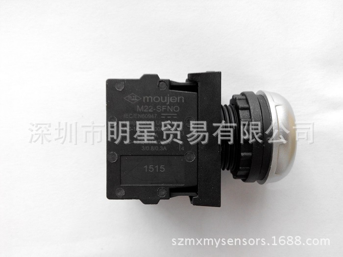 台湾MOUJEN茂仁M22FP-MSF20E30G按钮开关原装现货