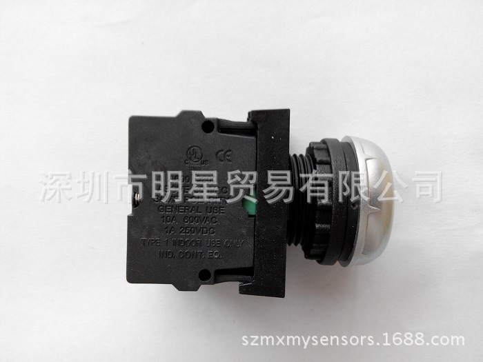 台湾MOUJEN茂仁M22FP-MSF20E30G按钮开关原装现货