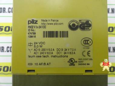 PNOZ V 3S 24VDC 474789  PILZ  安全继电器 现货 