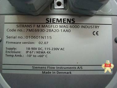 西门子流量计 7ME6930-2BA42-1AA0 